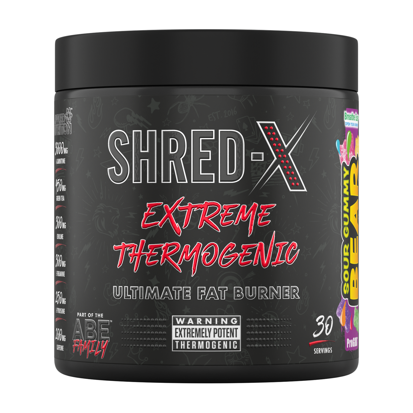 APPLIED NUTRITION - SHRED-X EXTREME THERMOGENIC FAT BURNER